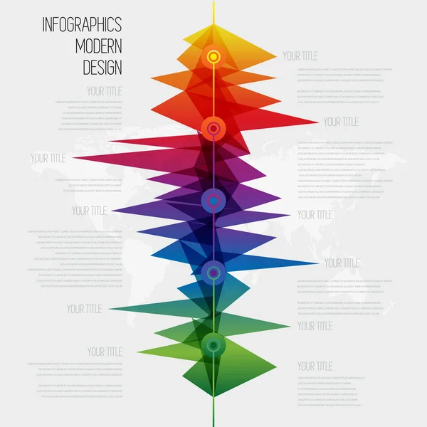 Linea temporale progettazione infografica — Vettoriale Stock