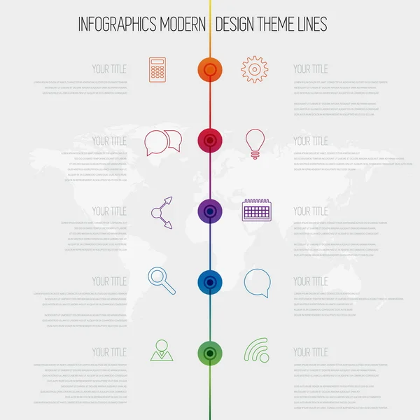 Tid linje infographics — Stock vektor