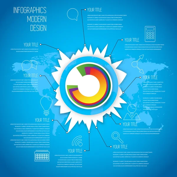 Design de infográficos de linha do tempo —  Vetores de Stock