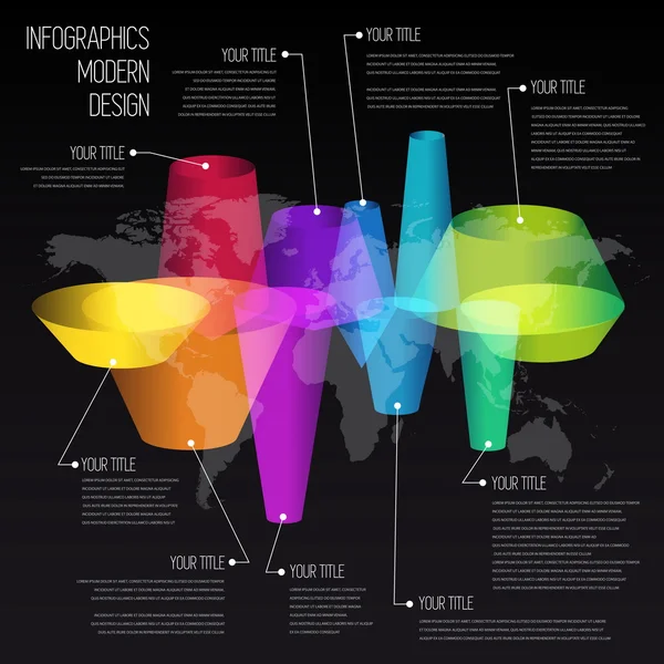 Diseño de infografías de línea de tiempo — Vector de stock