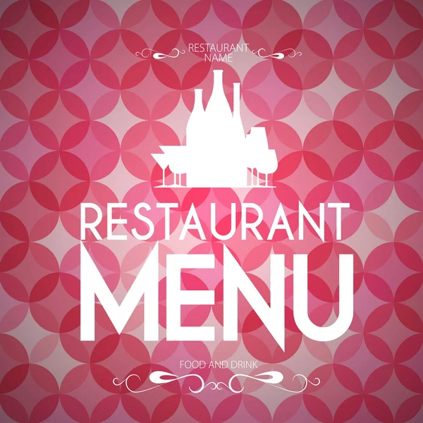 Menu template for restaurant — Stock Vector