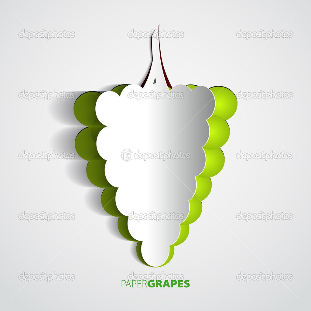 Paper grape cutout