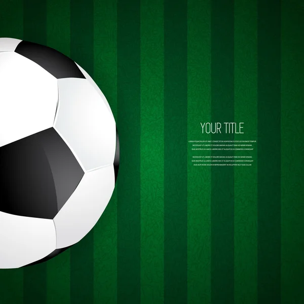 Conception de ballon de football — Image vectorielle