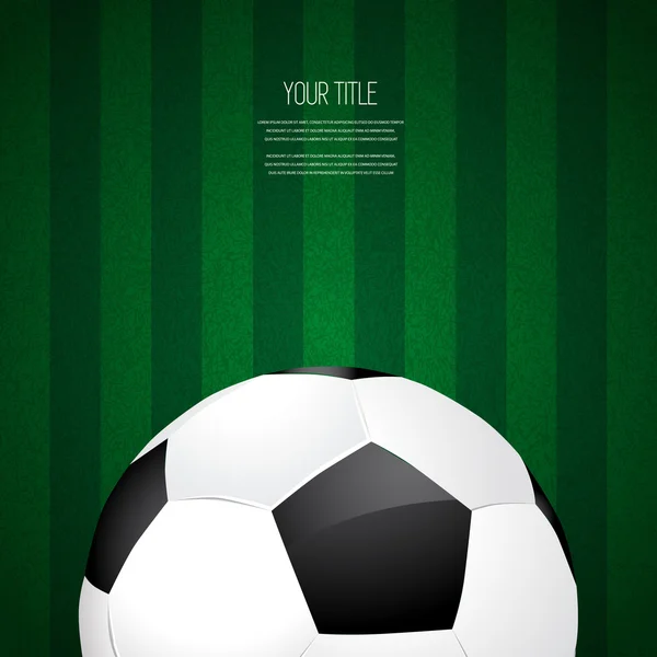 Balón de fútbol — Vector de stock