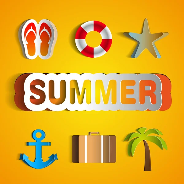 Summer background — Stock Vector