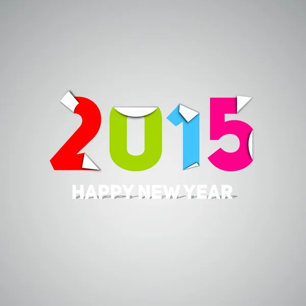 Feliz año nuevo 2015 tarjeta — Vector de stock