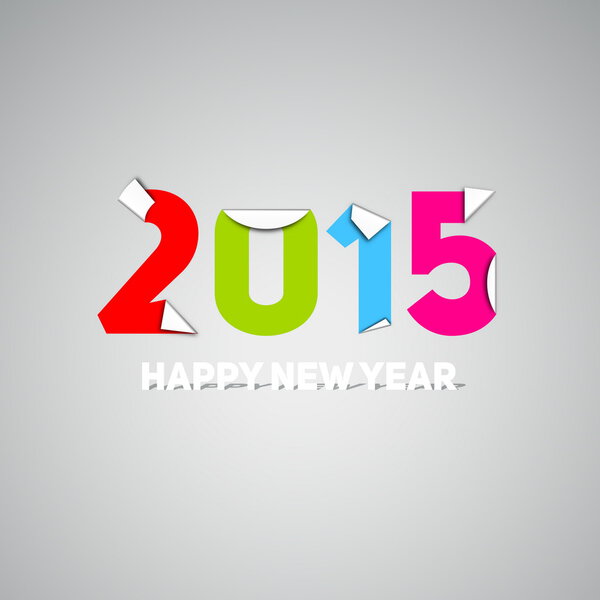 Happy New Year 2015 card