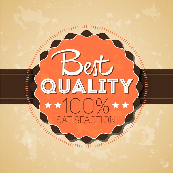 Best quality  label — Stock Vector