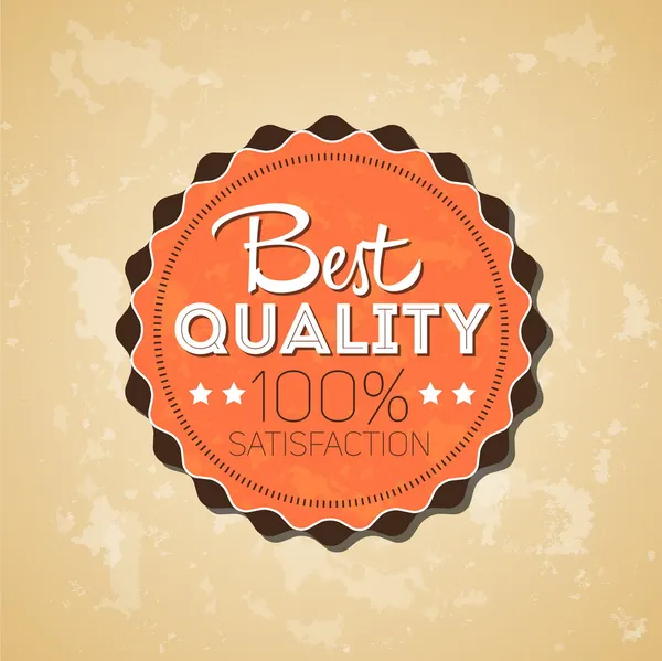 Best quality  label — Stock Vector