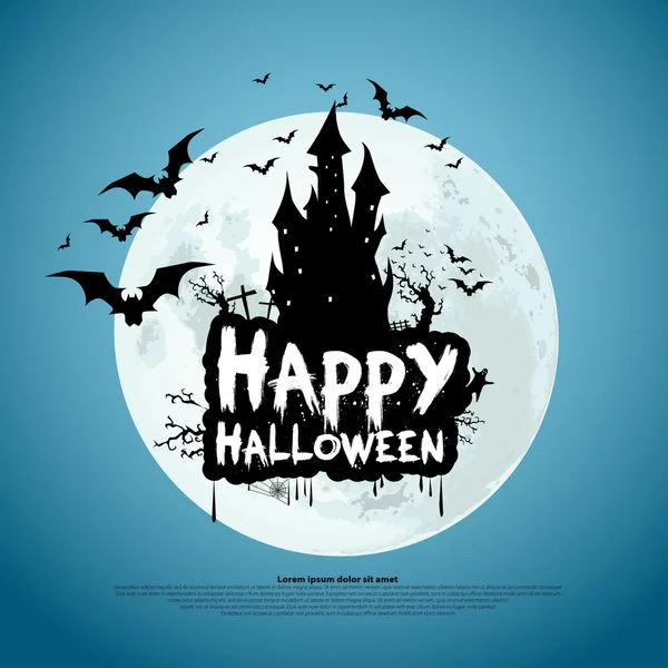 Feliz fundo halloween — Vetor de Stock