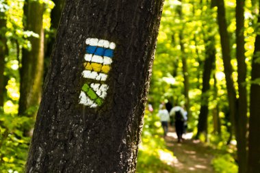 Turizm hiking için işaretler