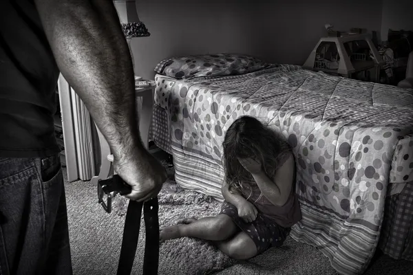 Portrayal of Child abuse — Stock Photo, Image