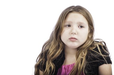 Üzgün genç kız