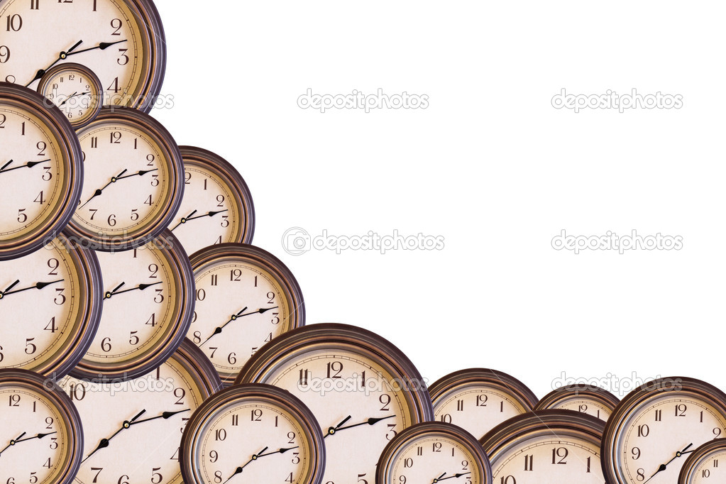 clocks with copy space