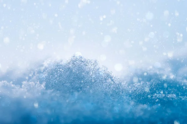 Una Pila Copos Nieve Nieve Cayendo Espacio Copia —  Fotos de Stock