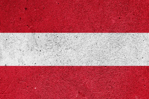 Austrian National Flag Plaster Wall — Fotografia de Stock