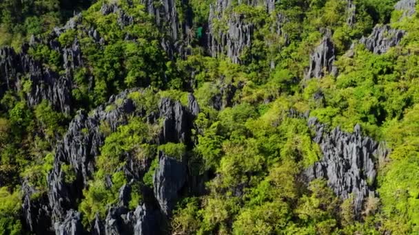 Falaise Nido Philipplnes Beau Paysage Paradisiaque Parfait Pour Voyager Dans — Video