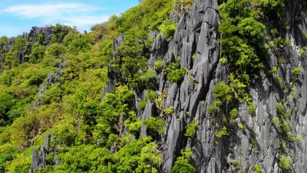 Cliff Nido Philipplnes Beautiful Landscape Paradise Perfect Travel Nature Sun — Stock Video