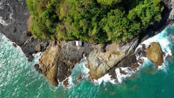 Aerial View Drone Cliff Nido Philipplnes Beautiful Landscape Paradise Perfect — Vídeo de Stock
