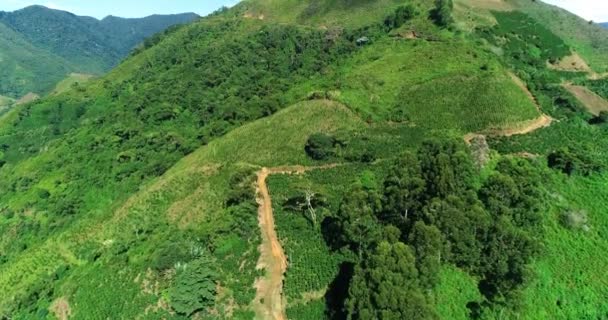 Verdant South American Heights Seen Air — Vídeo de Stock