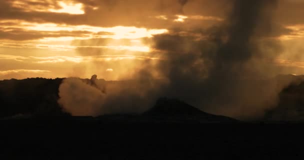 Paisaje Panorámico Islandia Tierras Altas Lago Las Estribaciones Vista Panorámica — Vídeo de stock