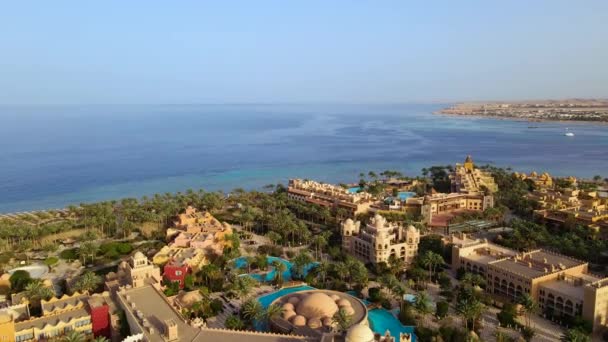 Egypten Rode Zee Kust Gezien Vanuit Lucht Deze Opname Werd — Stockvideo