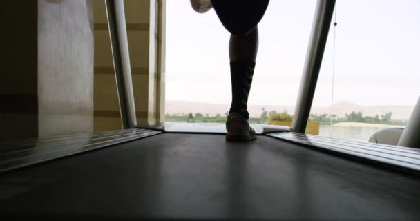 Colpo Costante Tapis Roulant Utilizzato Palestra Colpo Vicino Modo Poter — Video Stock