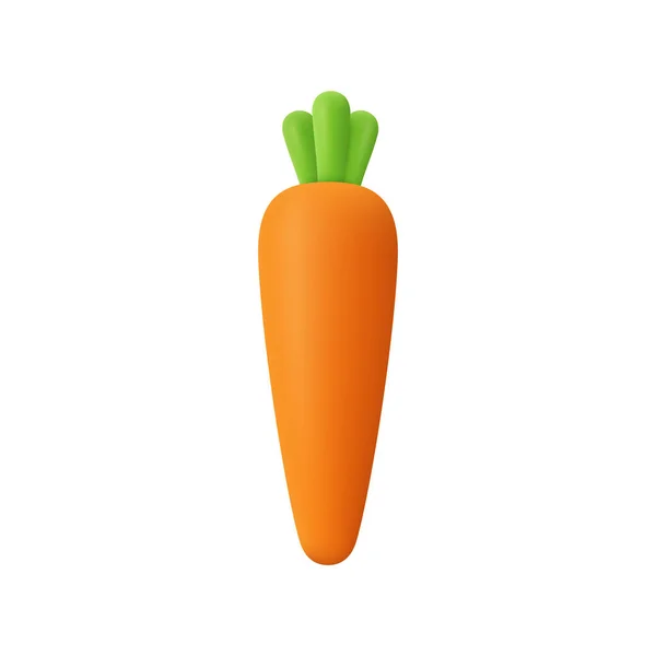 Морква Овочі Осінь Великдень Вектор Значок Мінімальний Стиль Мультфільму — стоковий вектор