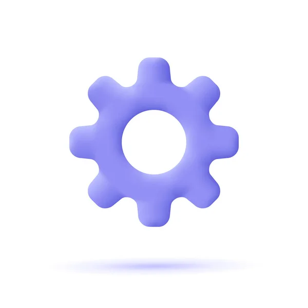 Cogwheel Gear Setting Symbol Repair Optimizing Workflow Concept Vector Icon — Stock Vector