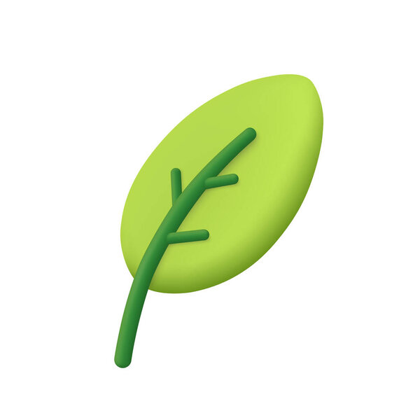 Leaf Tree Plant Ecology Bio Natural Products Concept Vector Icon — Stock Vector