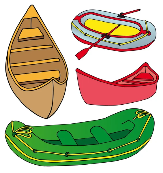 Boats and ships collection — Stock Vector