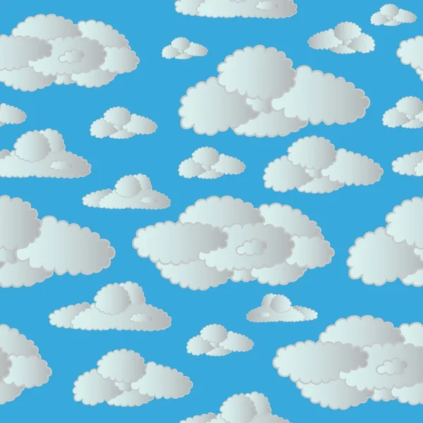 Seamless clouds sky — Stock Vector