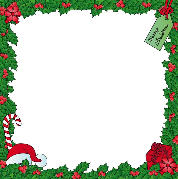 Cadre de gui de Noël — Image vectorielle