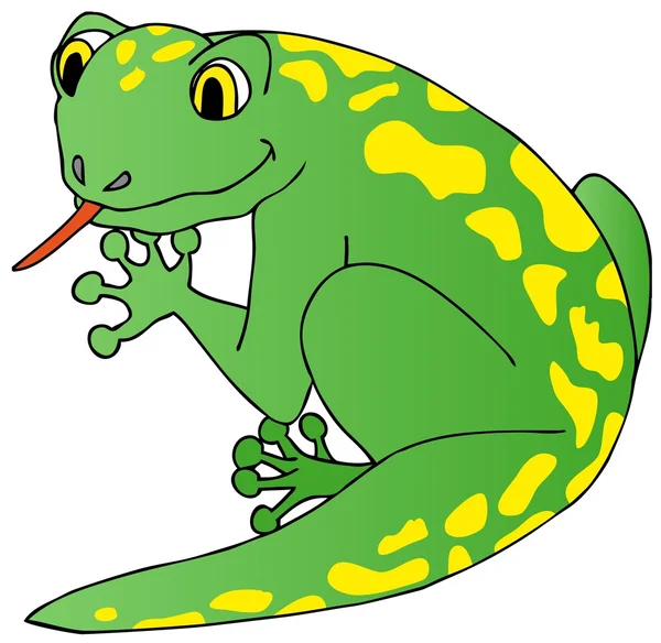 Lagarto sobre fondo blanco — Vector de stock