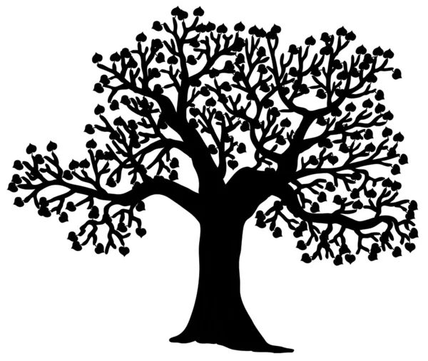 Formade silhuetten av träd — Stock vektor