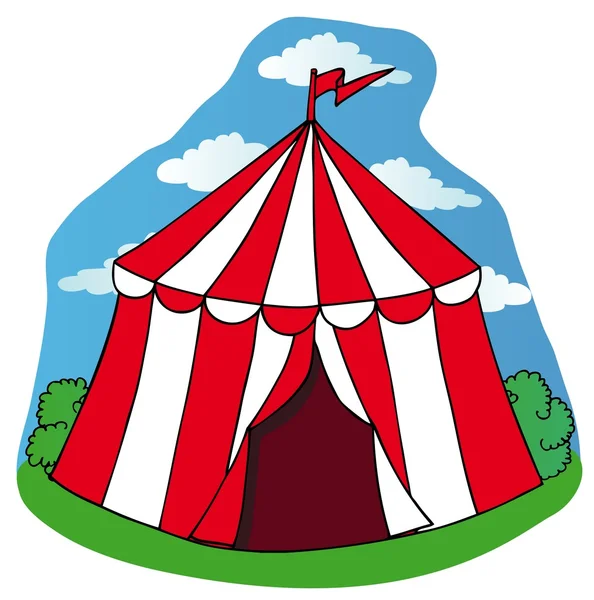 Pequeña tienda de circo — Archivo Imágenes Vectoriales