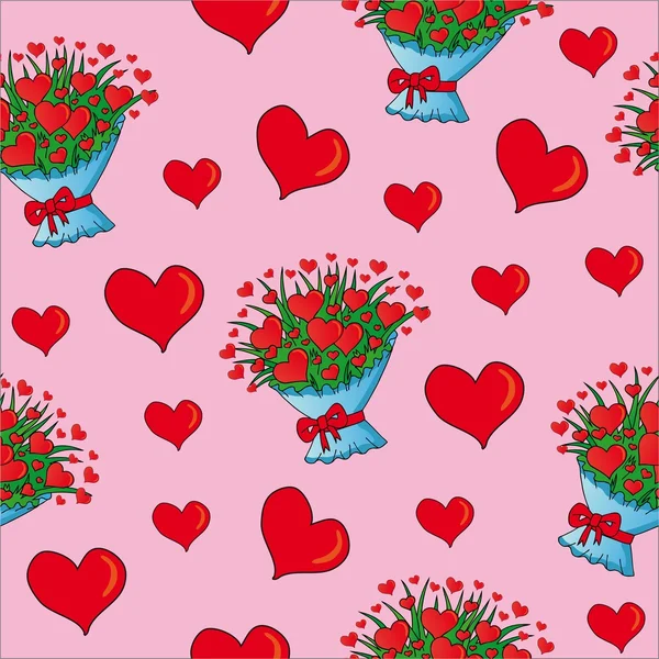 Coeurs de valentines sans couture Graphismes Vectoriels