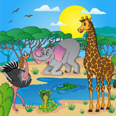 Afrika Hayvanlar 03, yatay