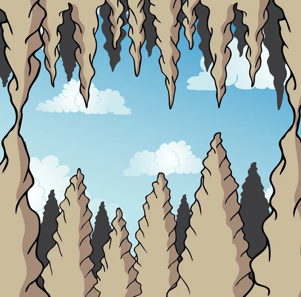 Hintergrund der Tropfsteinhöhle Stockvektor