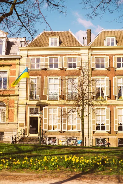 Haia Holanda Março 2022 Belos Edifícios Nas Ruas Haia Holanda — Fotografia de Stock