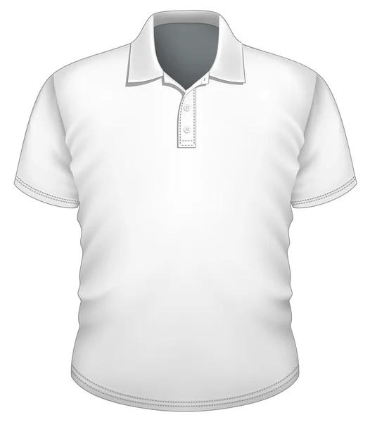 男装马球衬衫设计模板 — 图库矢量图片