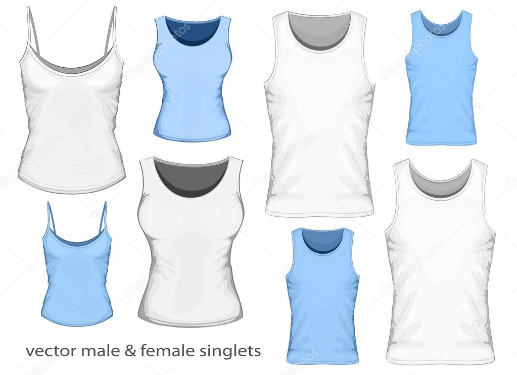 Male and Female singlets ??? Stock Vector ?? ivelly 22215897