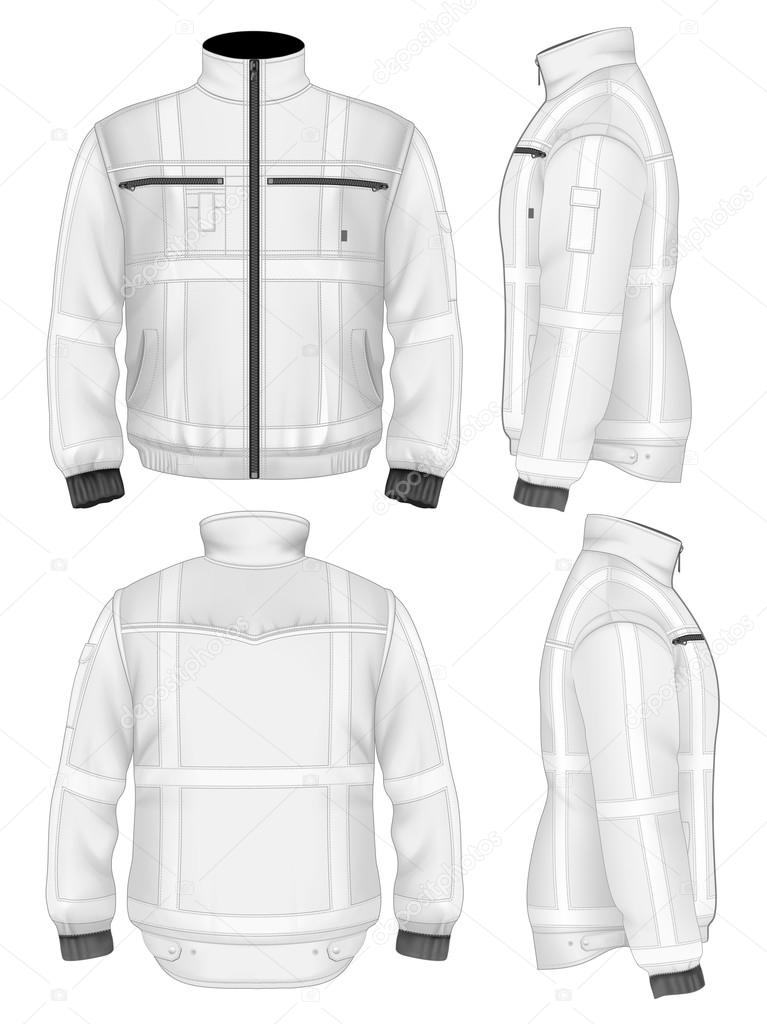 Chaqueta de seguridad reflectante para hombre Vector de stock por ©ivelly  31145067