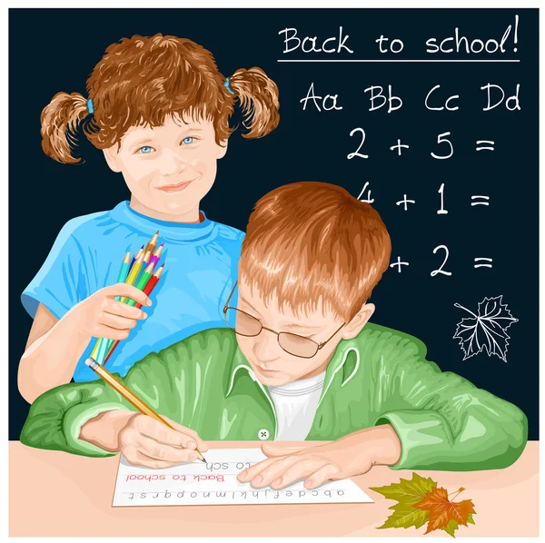 "Back to school!" — Stock Vector