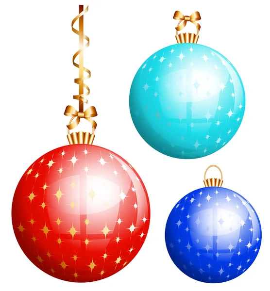 Boules de Noël vectorielles . — Image vectorielle