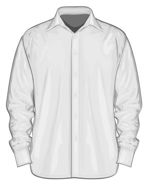 Illustration of dress shirt clipart