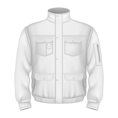 Download View Mens Zipped Bomber Jacket Mockup Back View Baseball ...