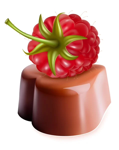 Heart-shaped chocolates with cherries. Stock Vector Image by ©ivelly ...