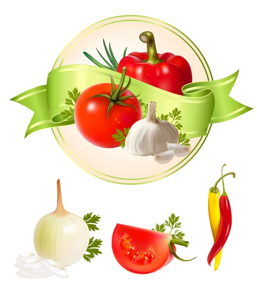 Illustration de légumes . — Image vectorielle