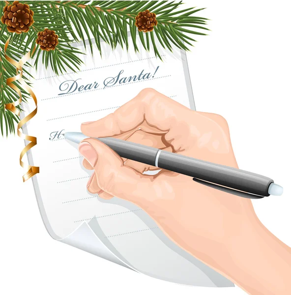 Letter to Santa Claus. — Stock Vector